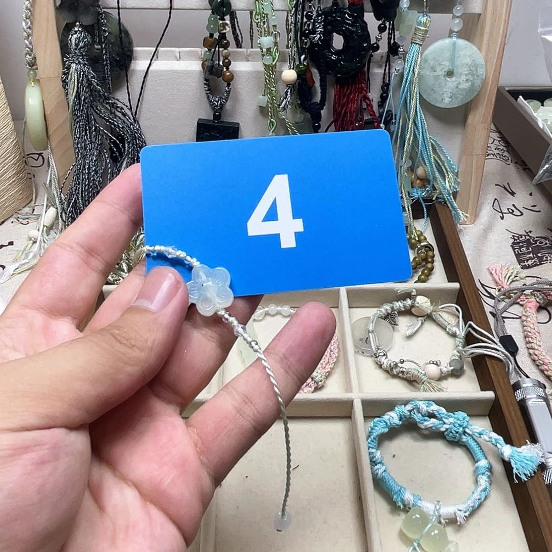 蛇纹石玉合金颈饰