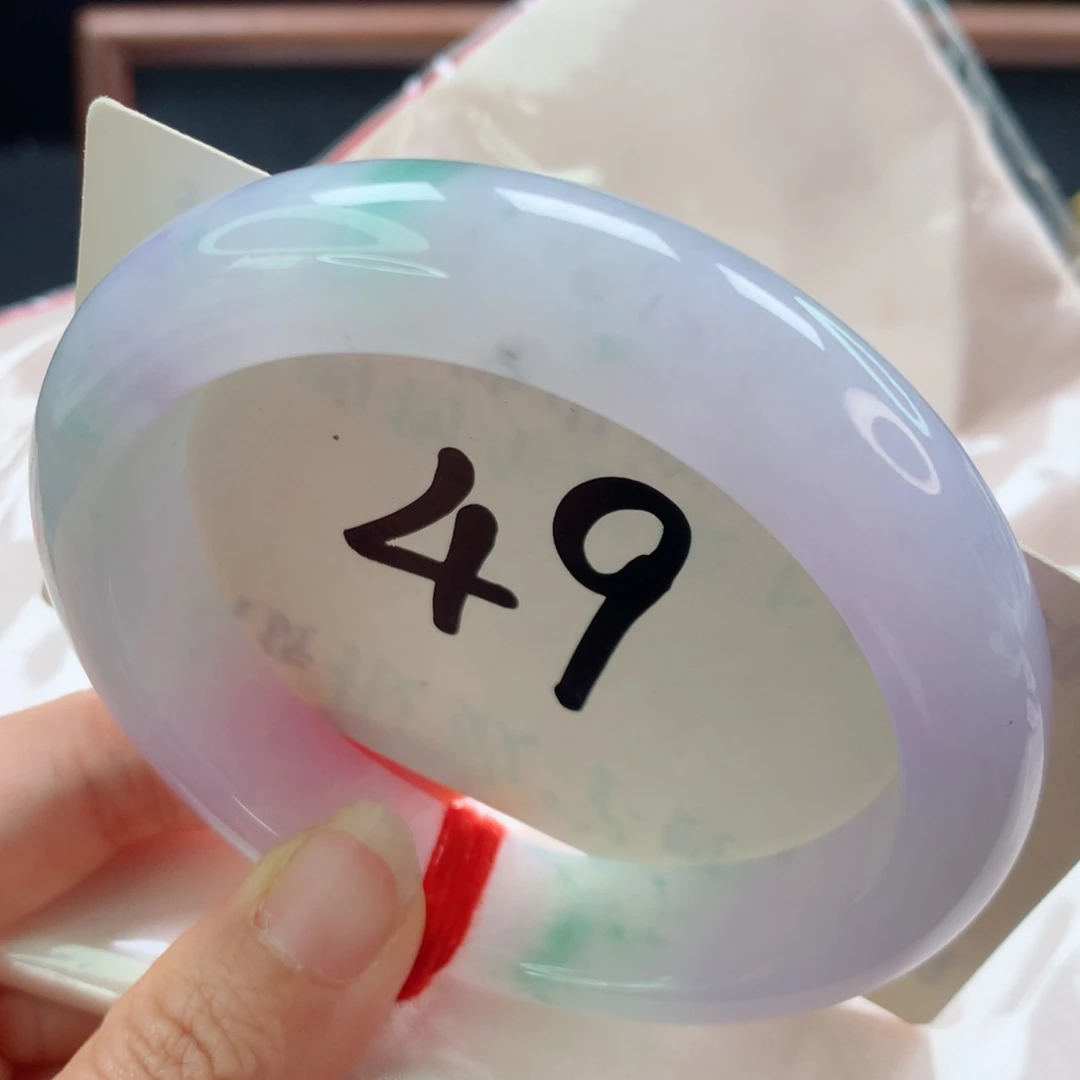 未镶嵌手镯翡翠春彩轮胎