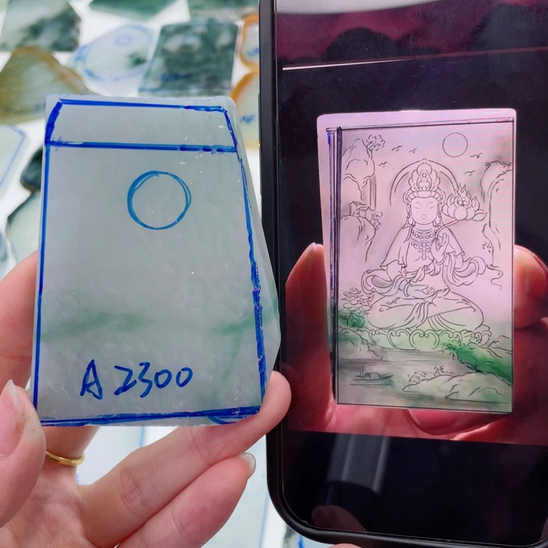 定制翡翠未镶嵌纯天然缅甸A货翡翠