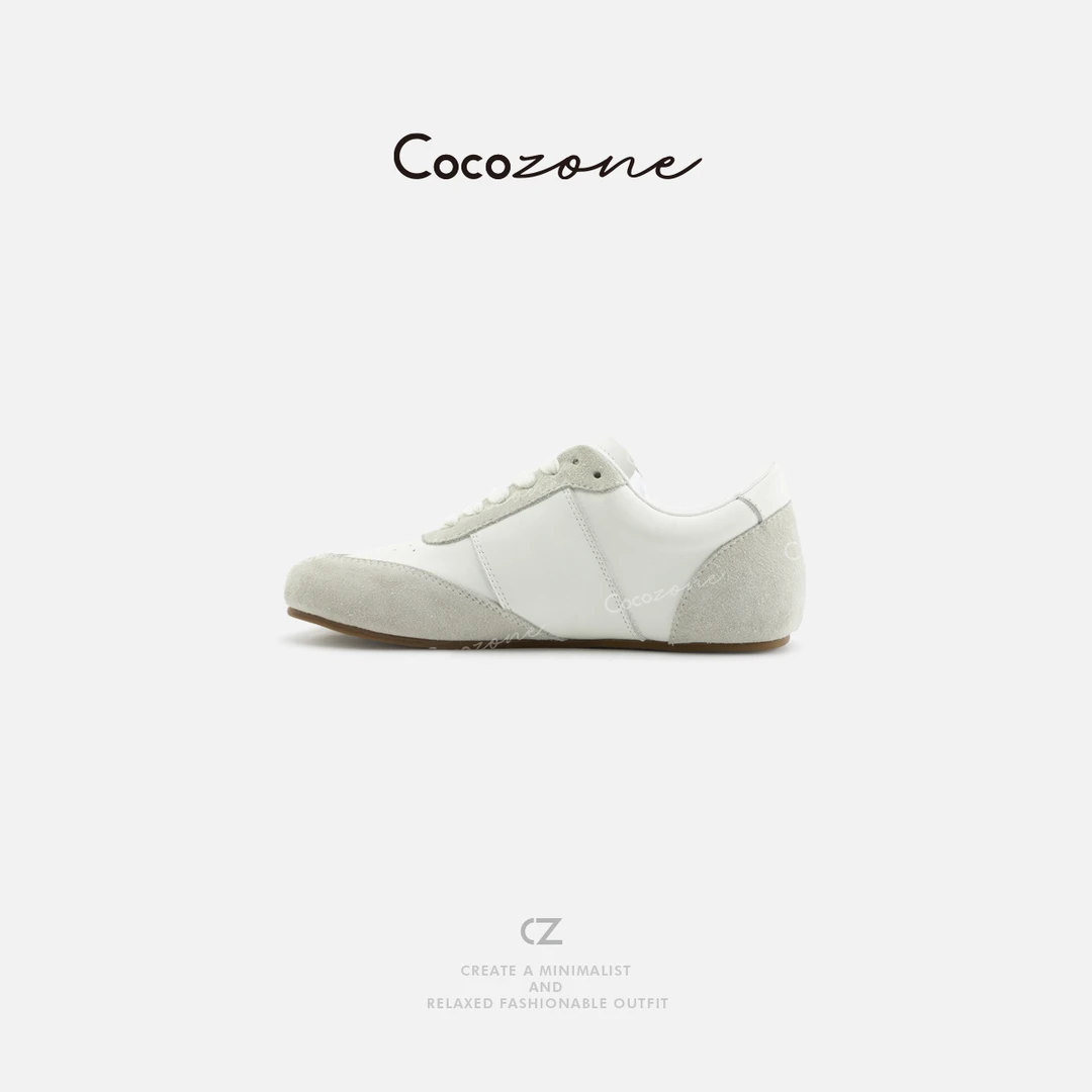 COCO ZONE 刘一一 复古设计感小众斜方头平底休闲鞋CD2A0468