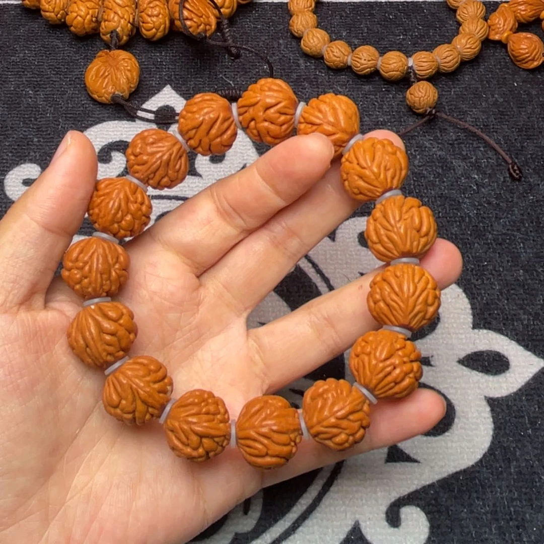 桃核手串龙纹桃核