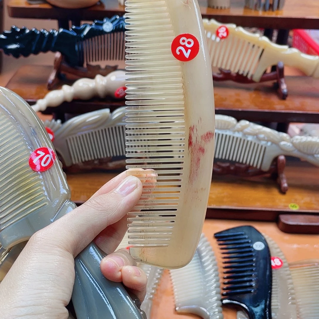 纯手工制作牛角梳28