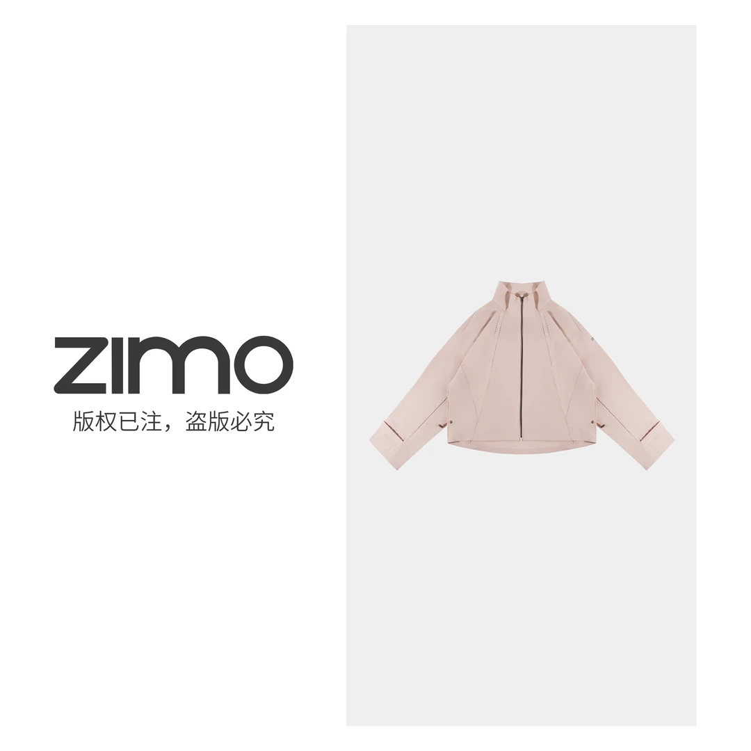 女士防晒衣粉橙色231-zimo-轻薄透气运动防晒瑜伽健身服YFWT231