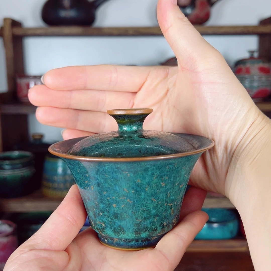 摆件神后原产地原矿精品钧瓷茶器