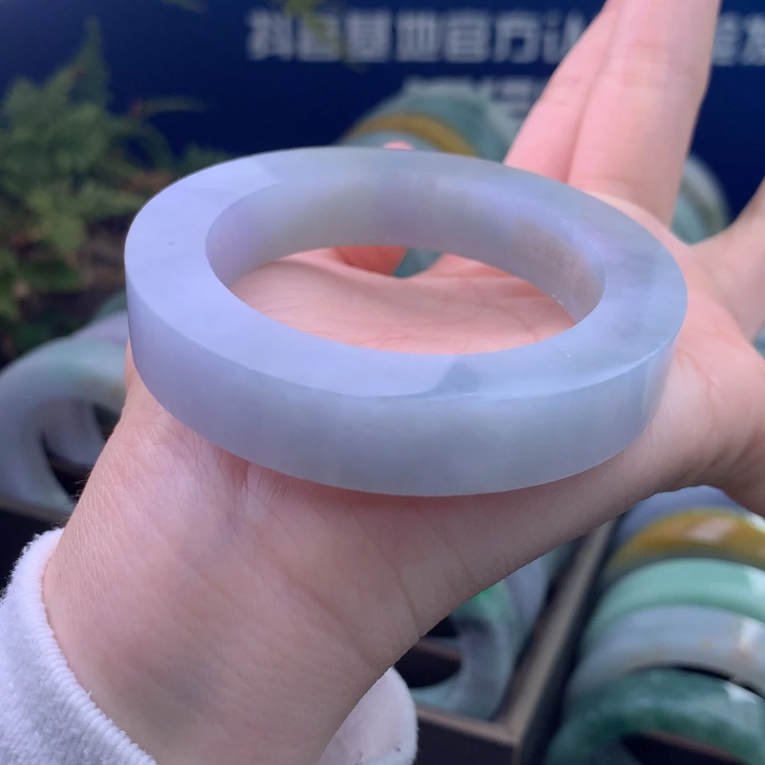 定制翡翠未镶嵌手镯定制不退不换