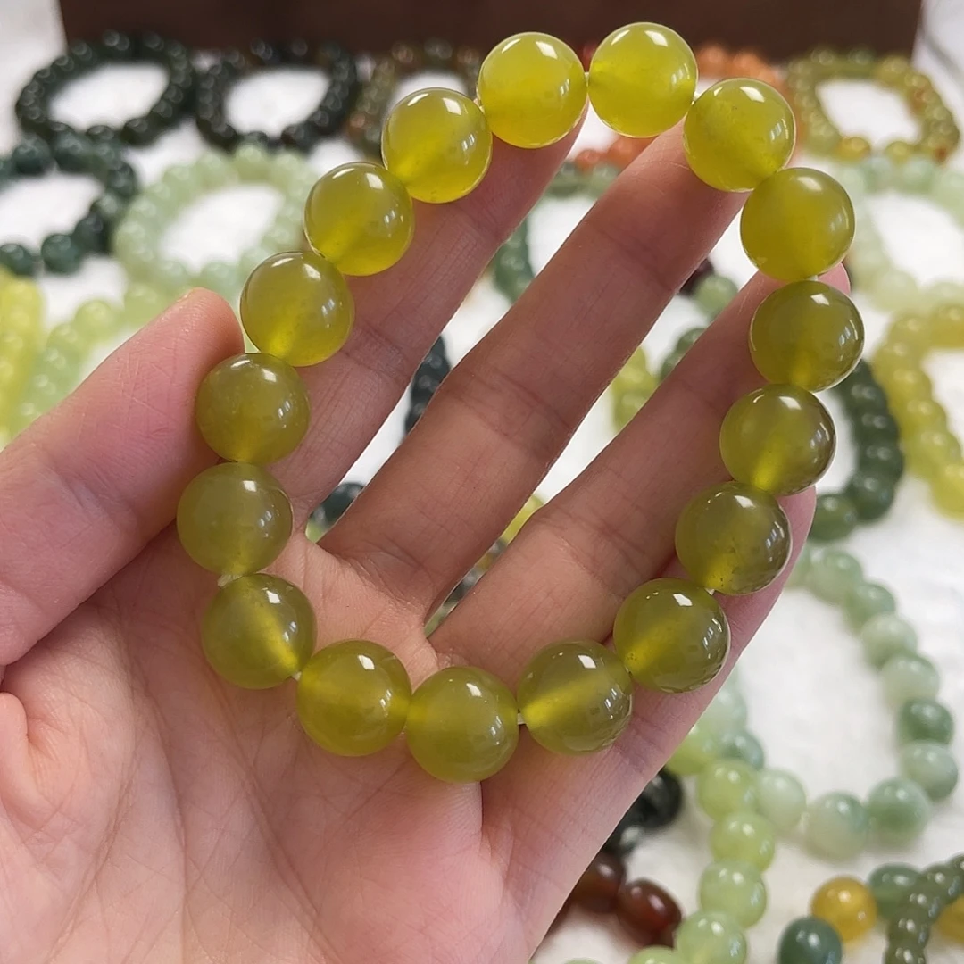 蛇纹石玉未镶嵌手链