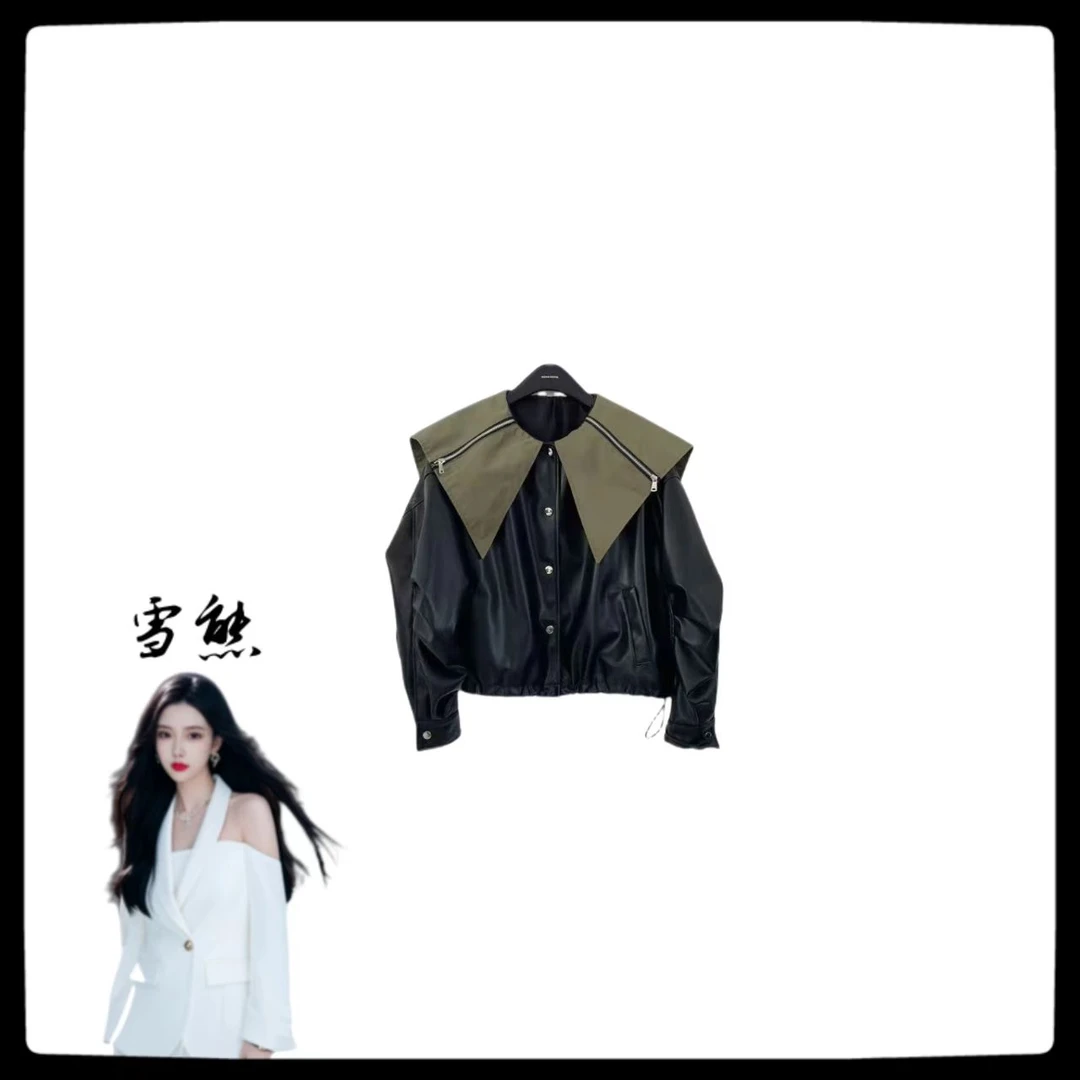 2045女装轻奢新款娃娃领洋气宽松外套SXZY