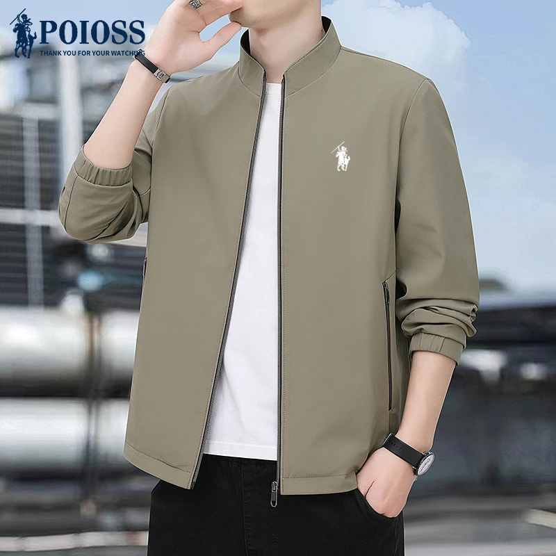 春秋季外套男士防风立领商务休闲时尚修身百搭男装夹克