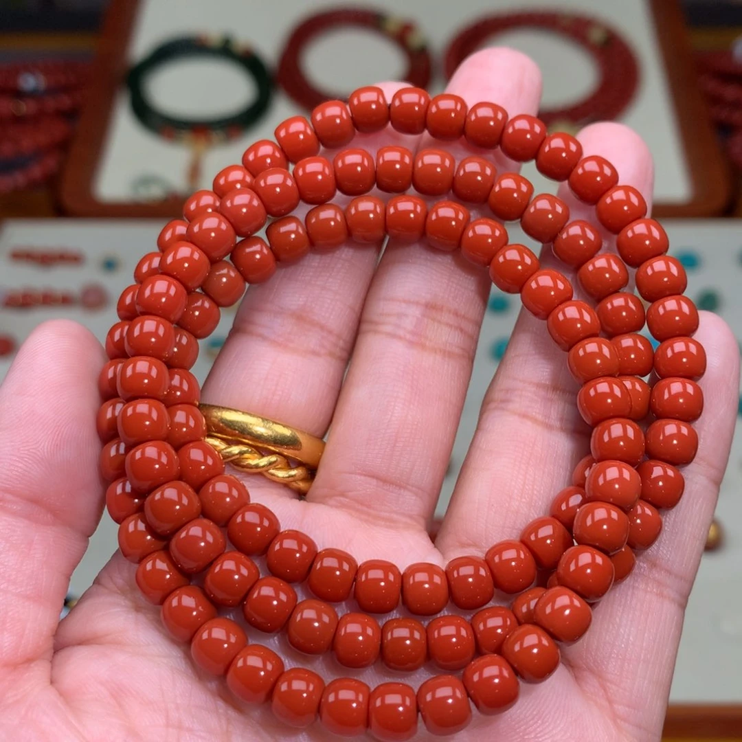 南红玛瑙未镶嵌颈饰