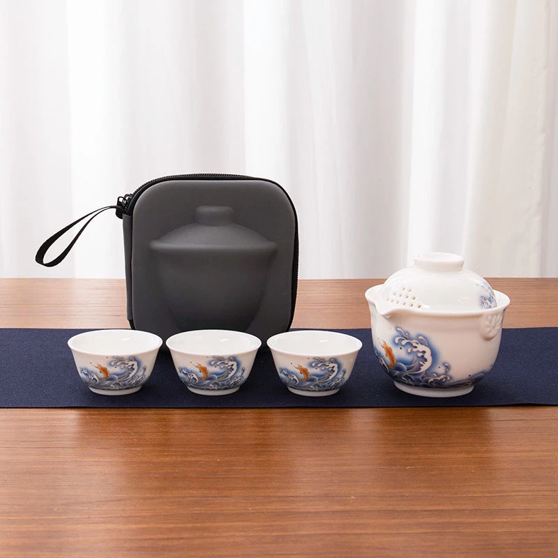C373旅行茶具一壶三杯