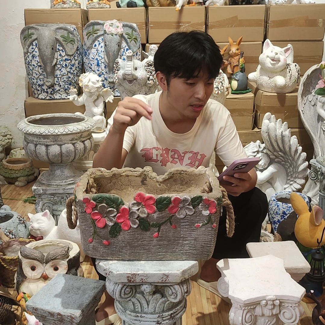 合成树脂长方形花缸