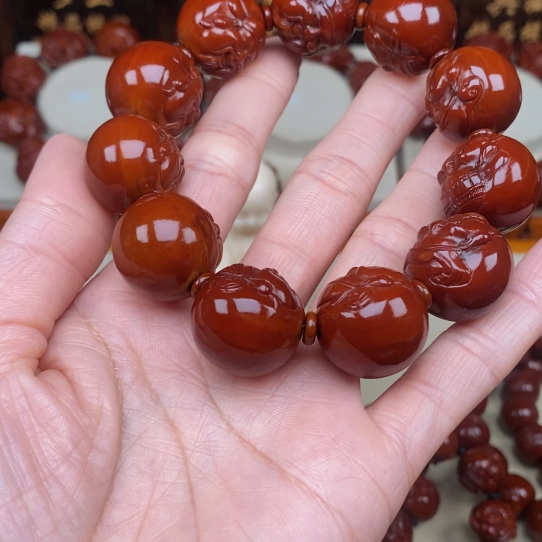 橄榄核吊坠天***孩财神，