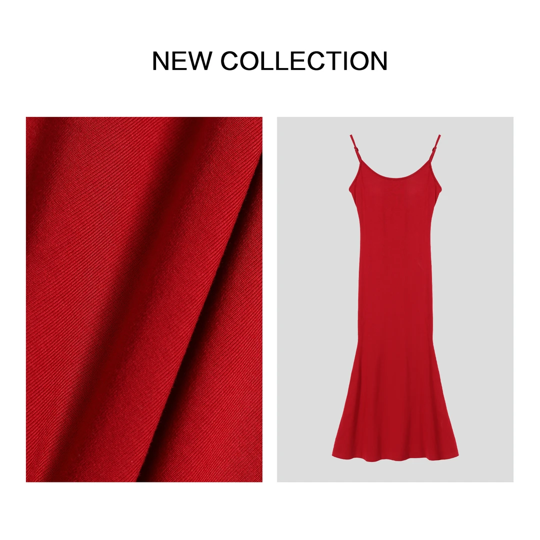 【小依专享】L5F36031A气质鱼尾吊带性感修身连衣裙-6031夏季裙子