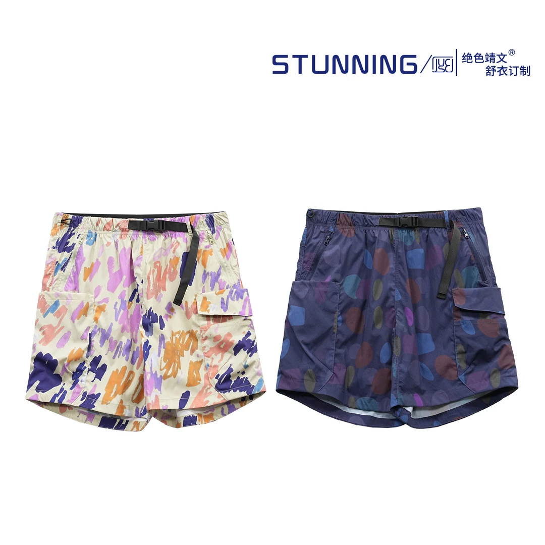 绝色靖文25278 夏季休闲轻薄运动速干多口袋休闲短裤