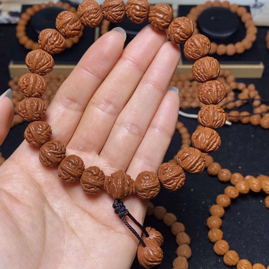 舍***@桃核手串秦岭文玩桃核手持