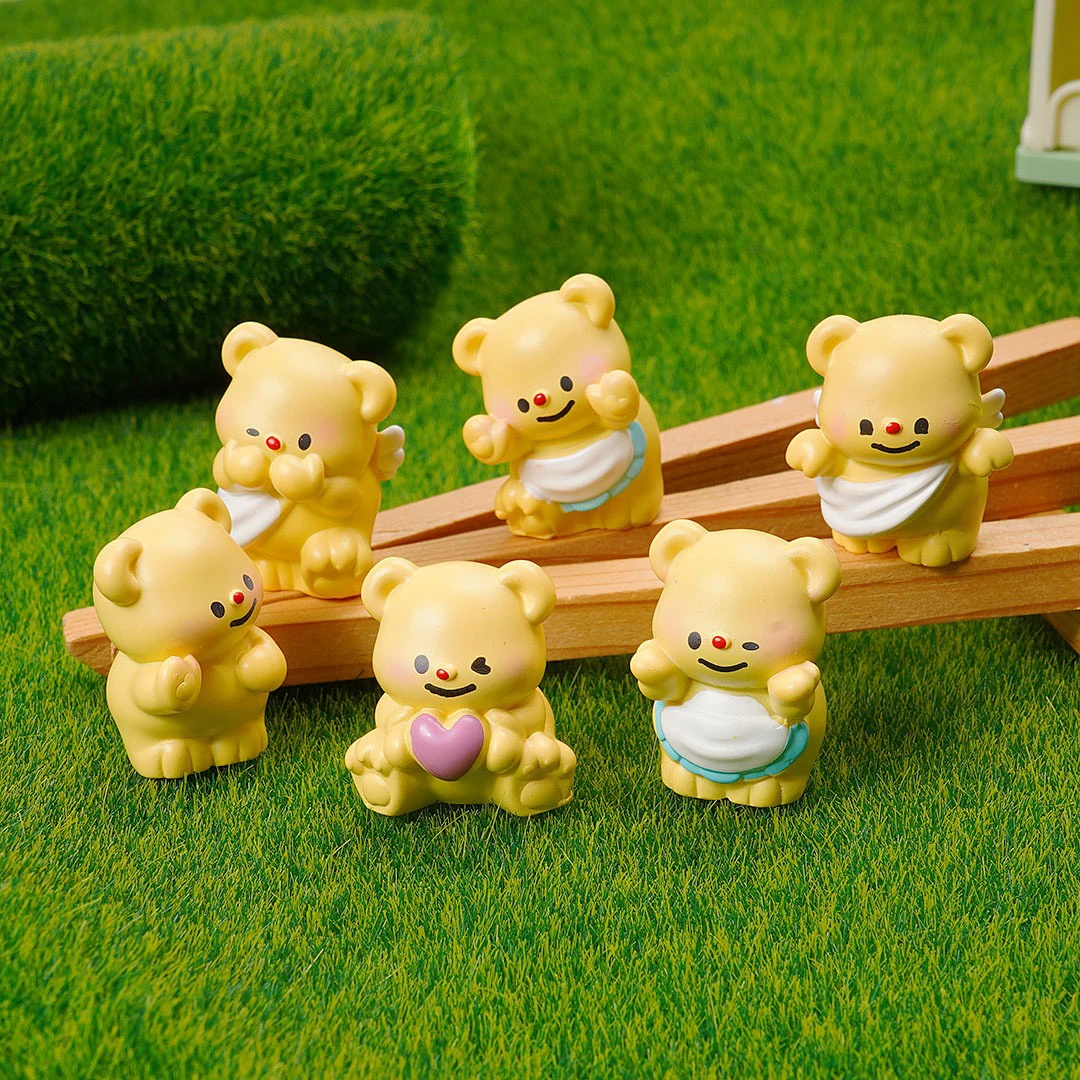 【九宫格】可爱黄色小熊 DIY摆件