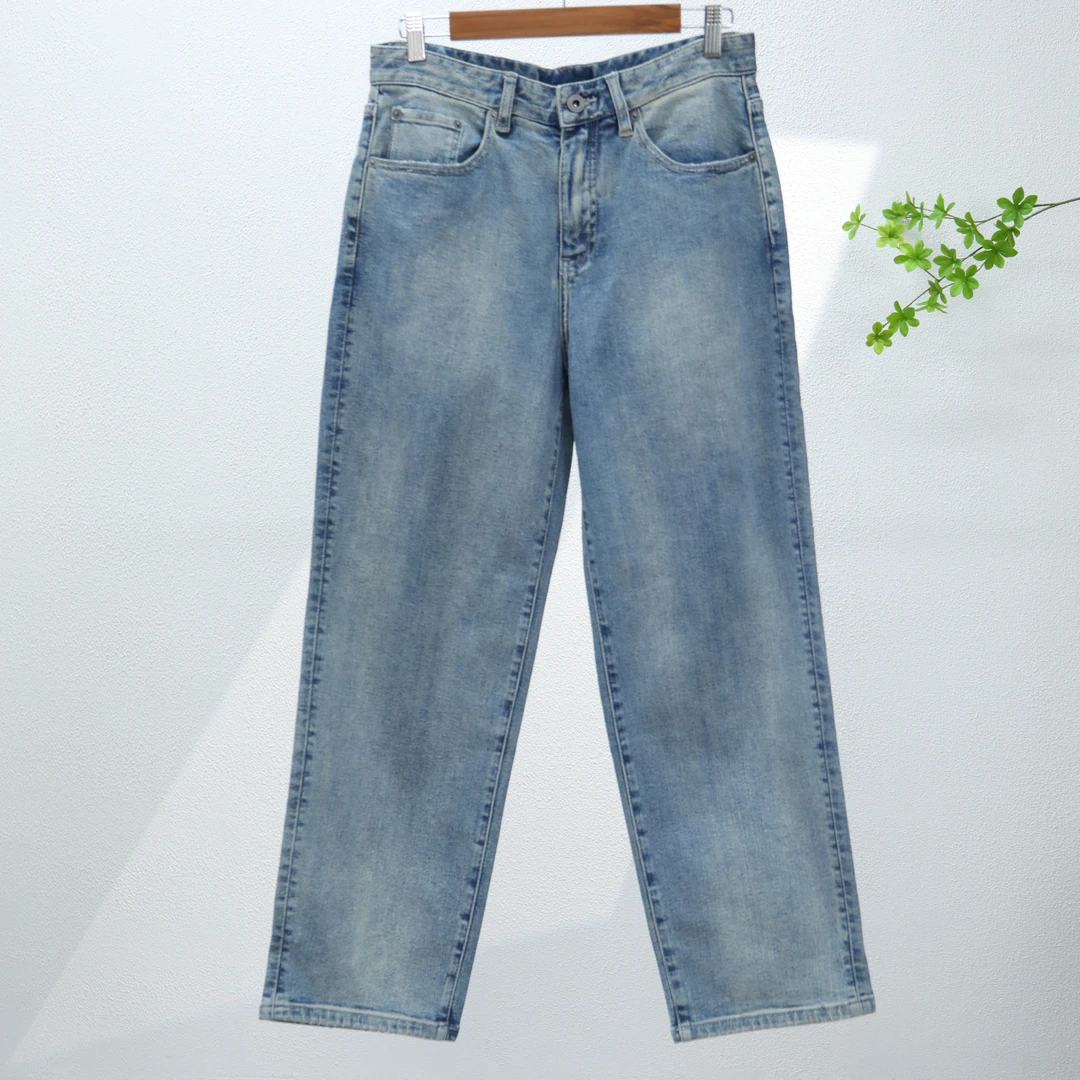 【鸟】潮牌百搭休闲做旧水洗牛仔裤4380-A3-3