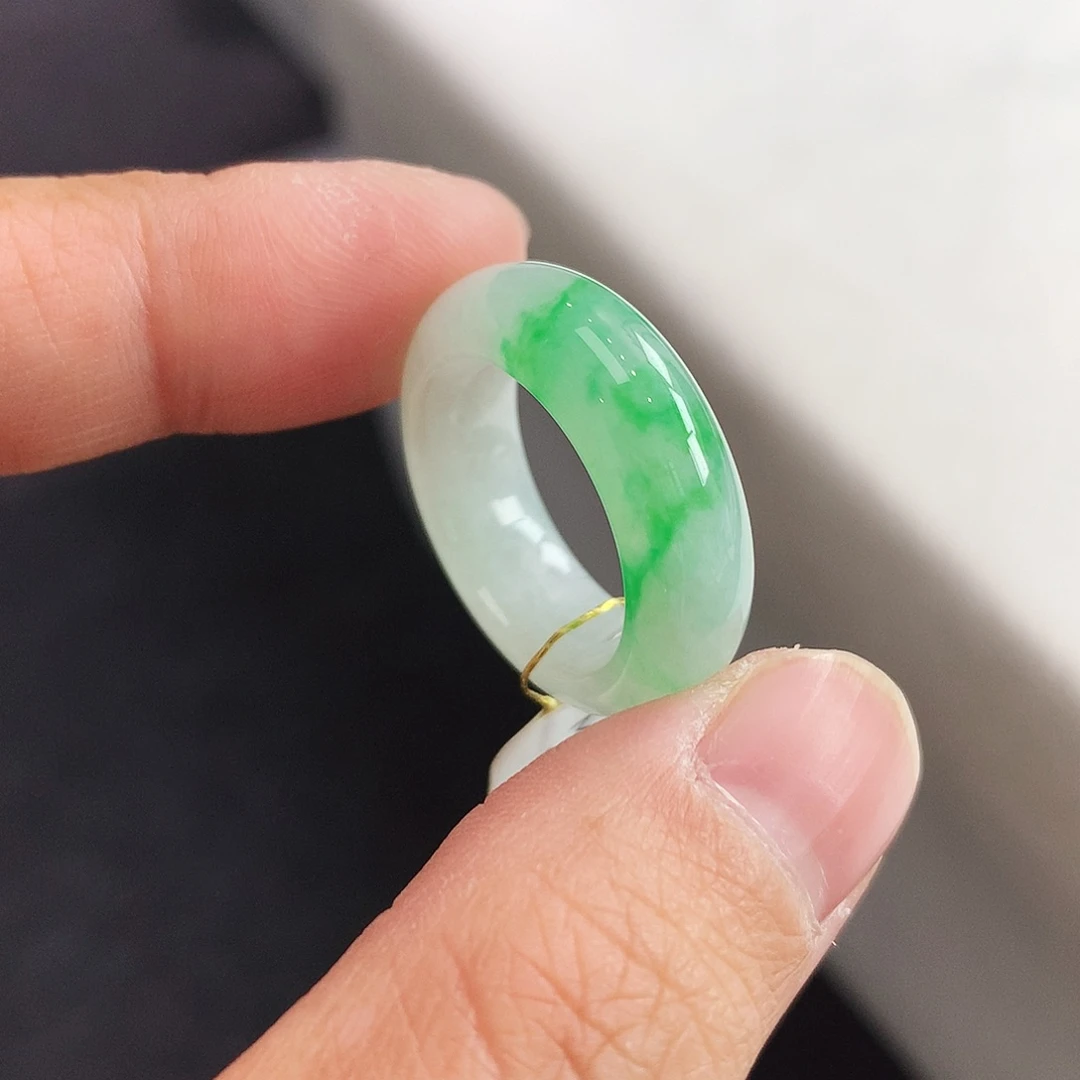 翡翠未镶嵌戒指13-14号