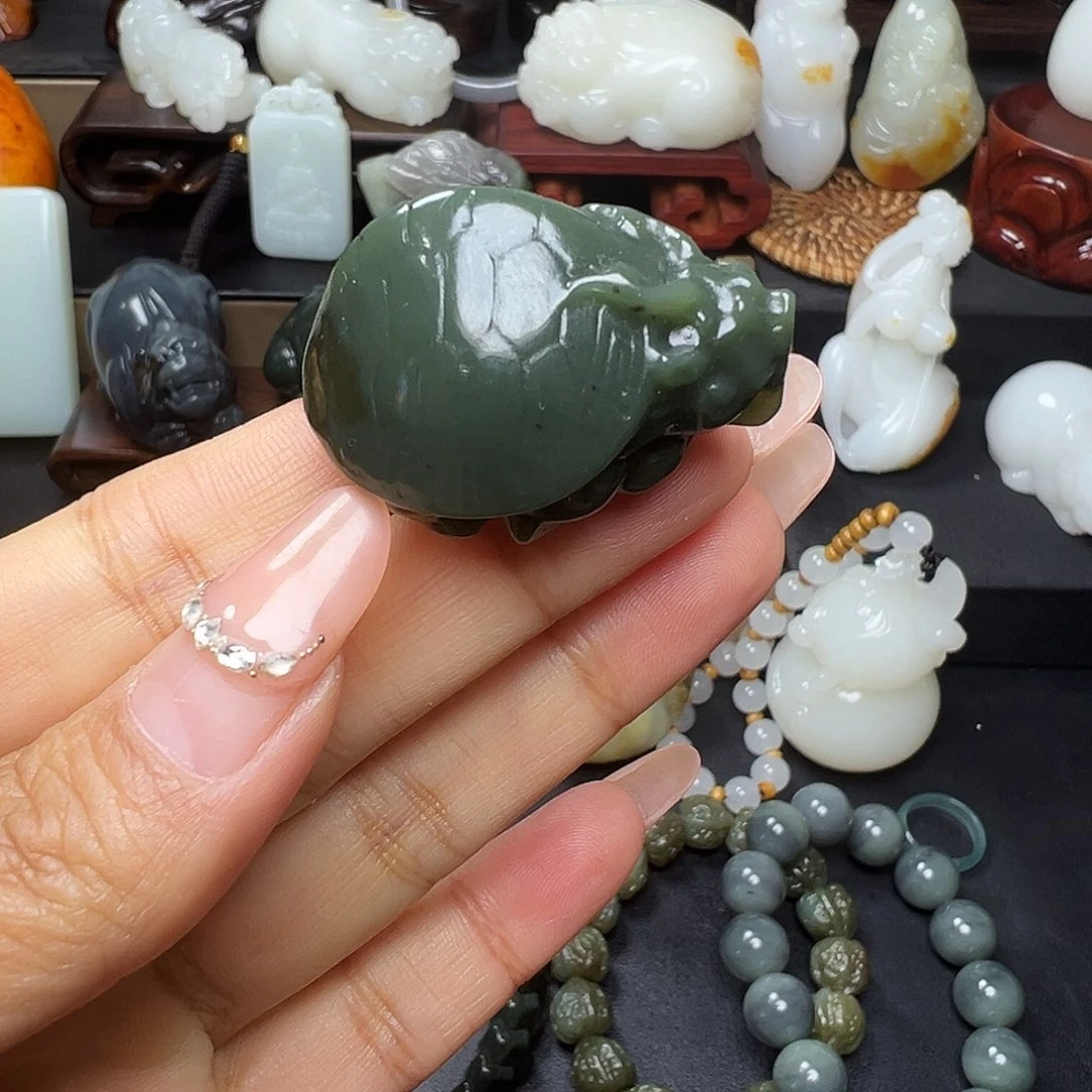 和田玉未镶嵌挂件