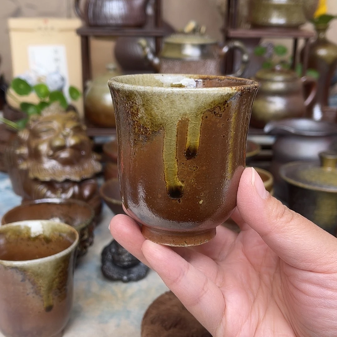 柴烧手作精品闻香杯