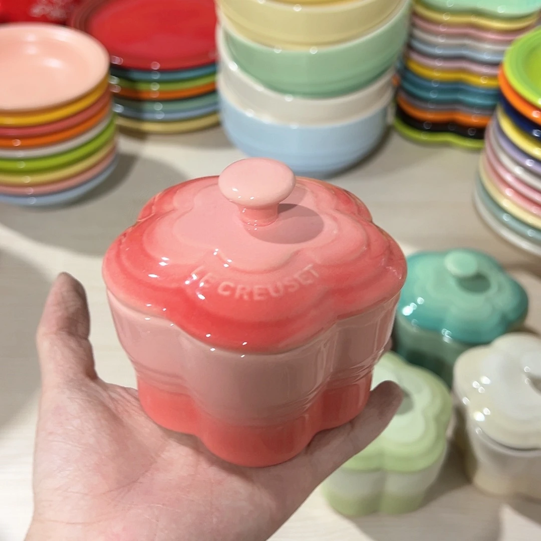 陶瓷 +++小梅花炖盅  深粉色一个