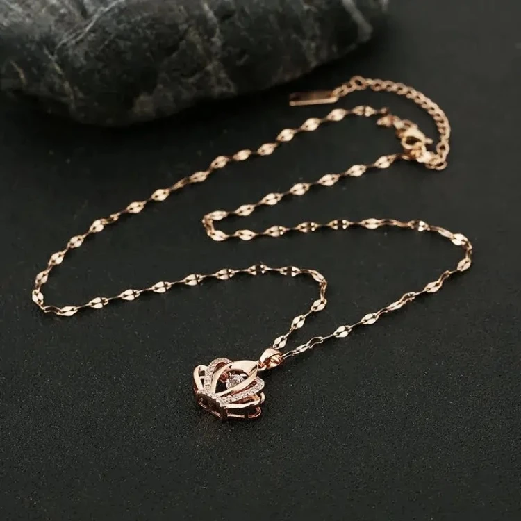 项链 气质灵动皇冠项链X-197