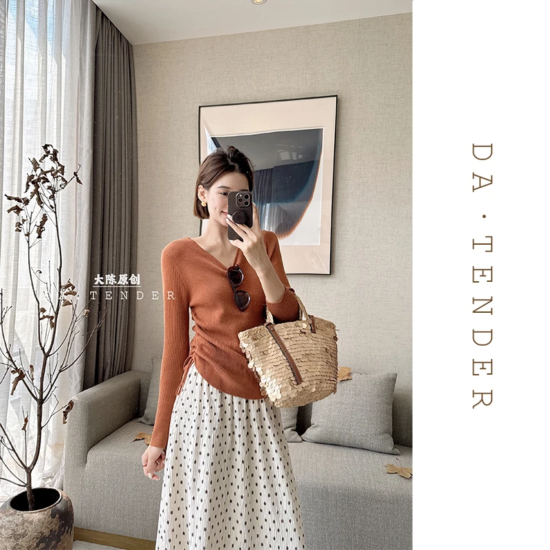 DA【清-秋款】夕沐暖阳毛衣-057LX