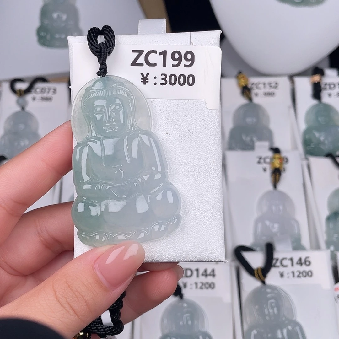 翡翠未镶嵌颈饰zc199