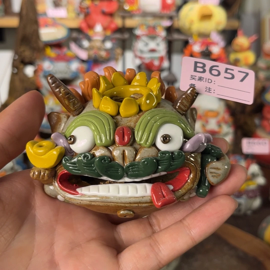 泥塑纯手工茶宠摆件