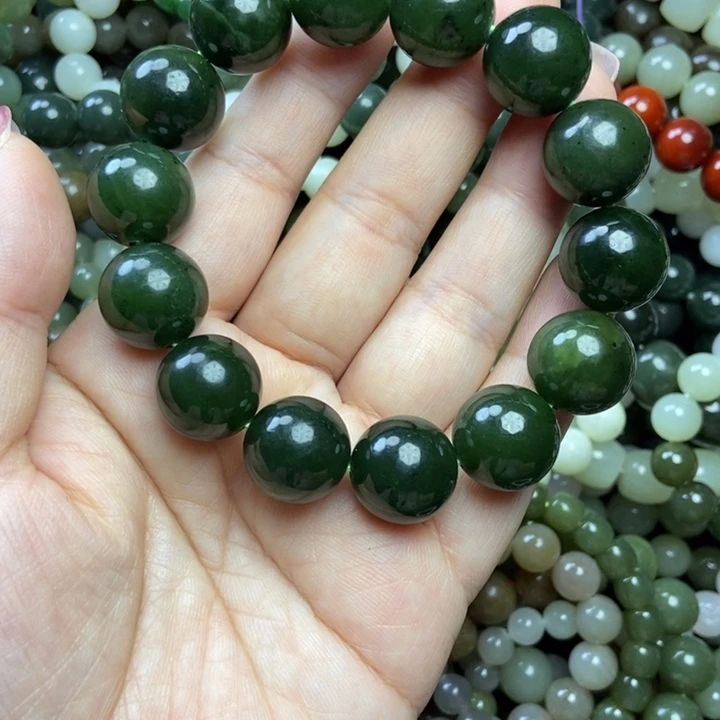 和田玉未镶嵌手链卡16