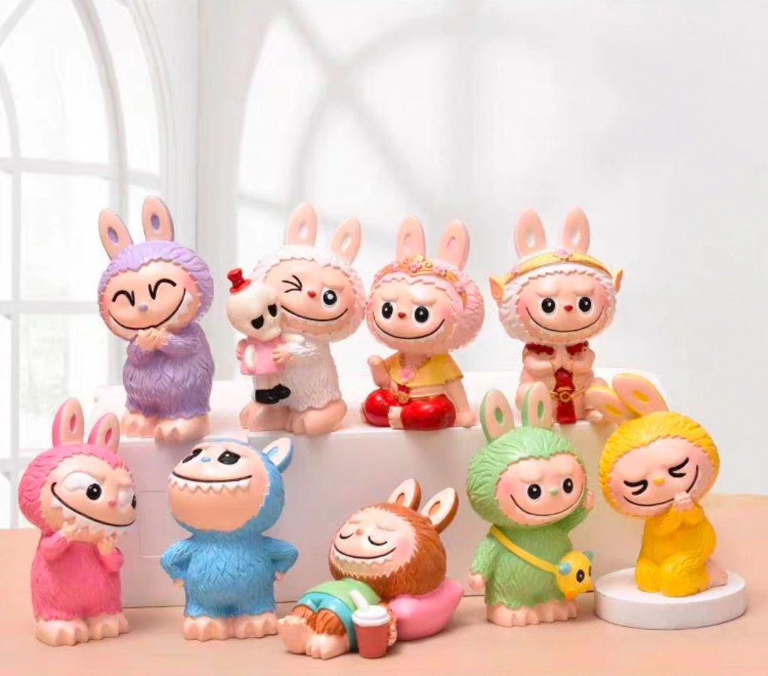 直播拆【九宫格 许愿】布哒哒DIY车载树脂摆件创意网红可爱卧室