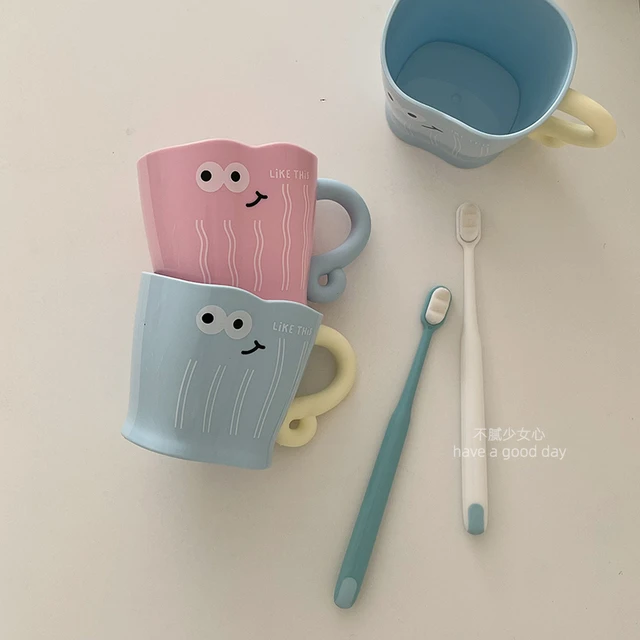 可爱漱口杯高颜值家用刷牙杯洗漱杯儿童学生宿舍便携情侣牙刷杯子