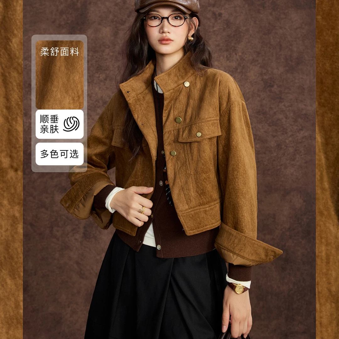 NAA/南瓜谷【慕尼黑时区】定制肌理料女装短外套FX3WT1334-A