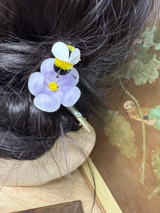 江南浔绒花 默认发夹 不改主体