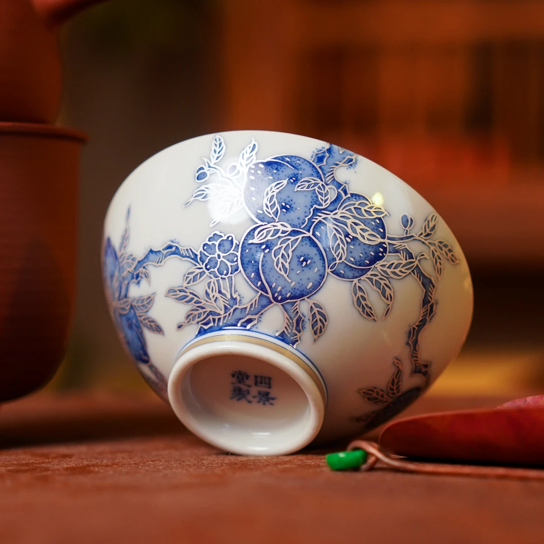 四景堂 杯3 创意饮茶品茗茶具中式茶道喝茶 SJ101