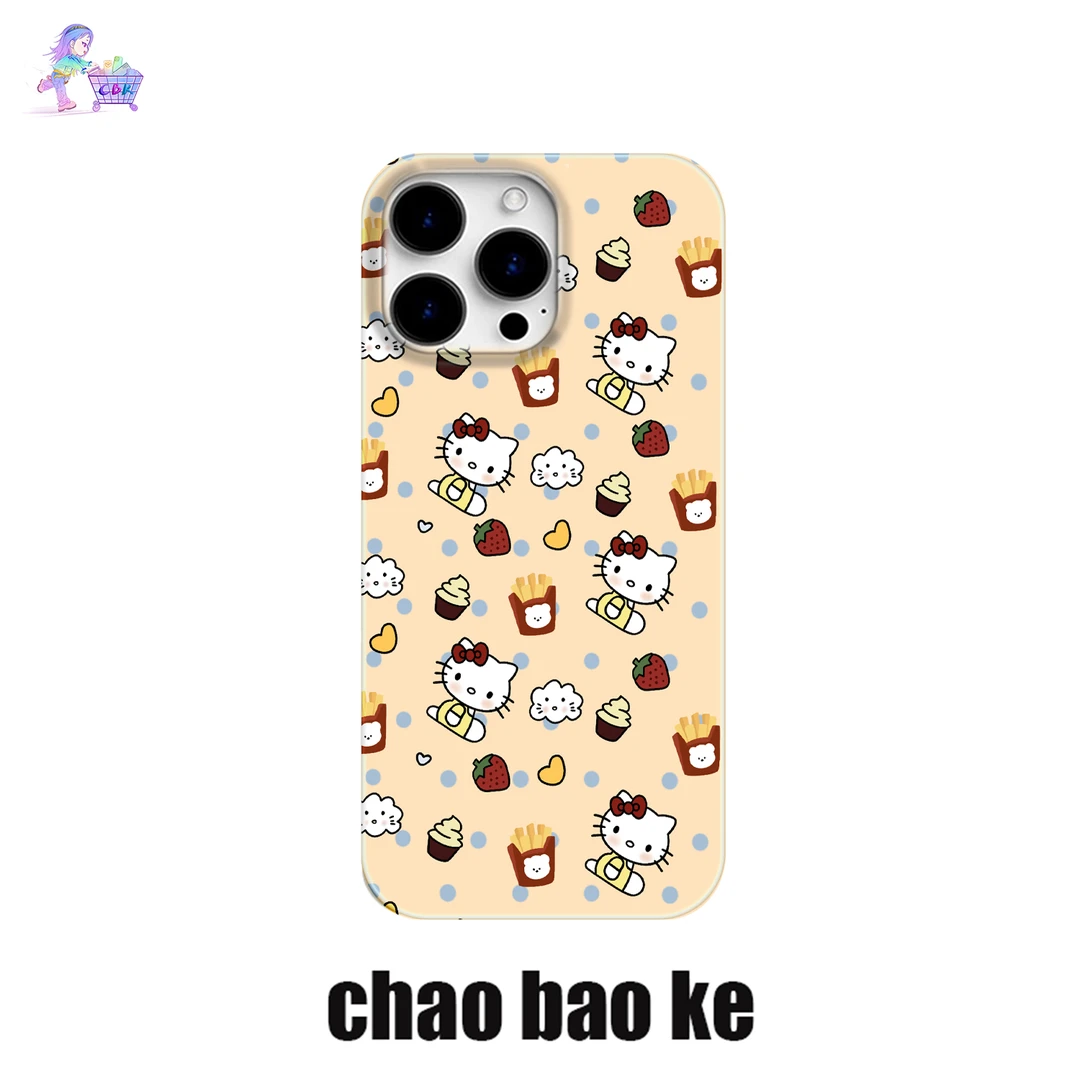 薯条kt猫手机壳适用于iphone16promax苹果15pro趣味14/13/12p小众