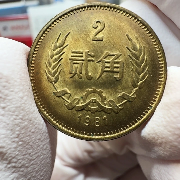 其他普通金属长城1981二角一枚