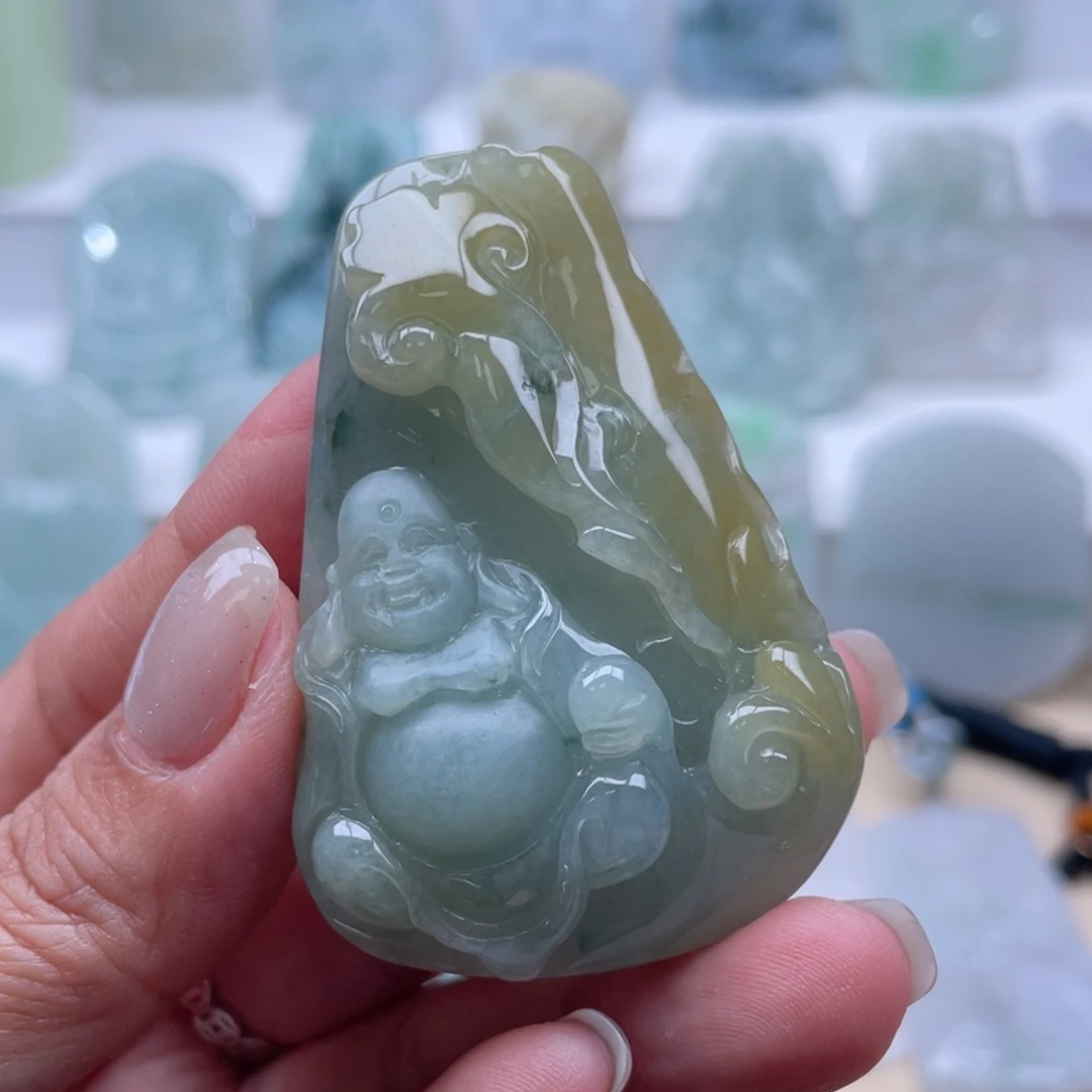 颈饰未镶嵌翡翠佛公