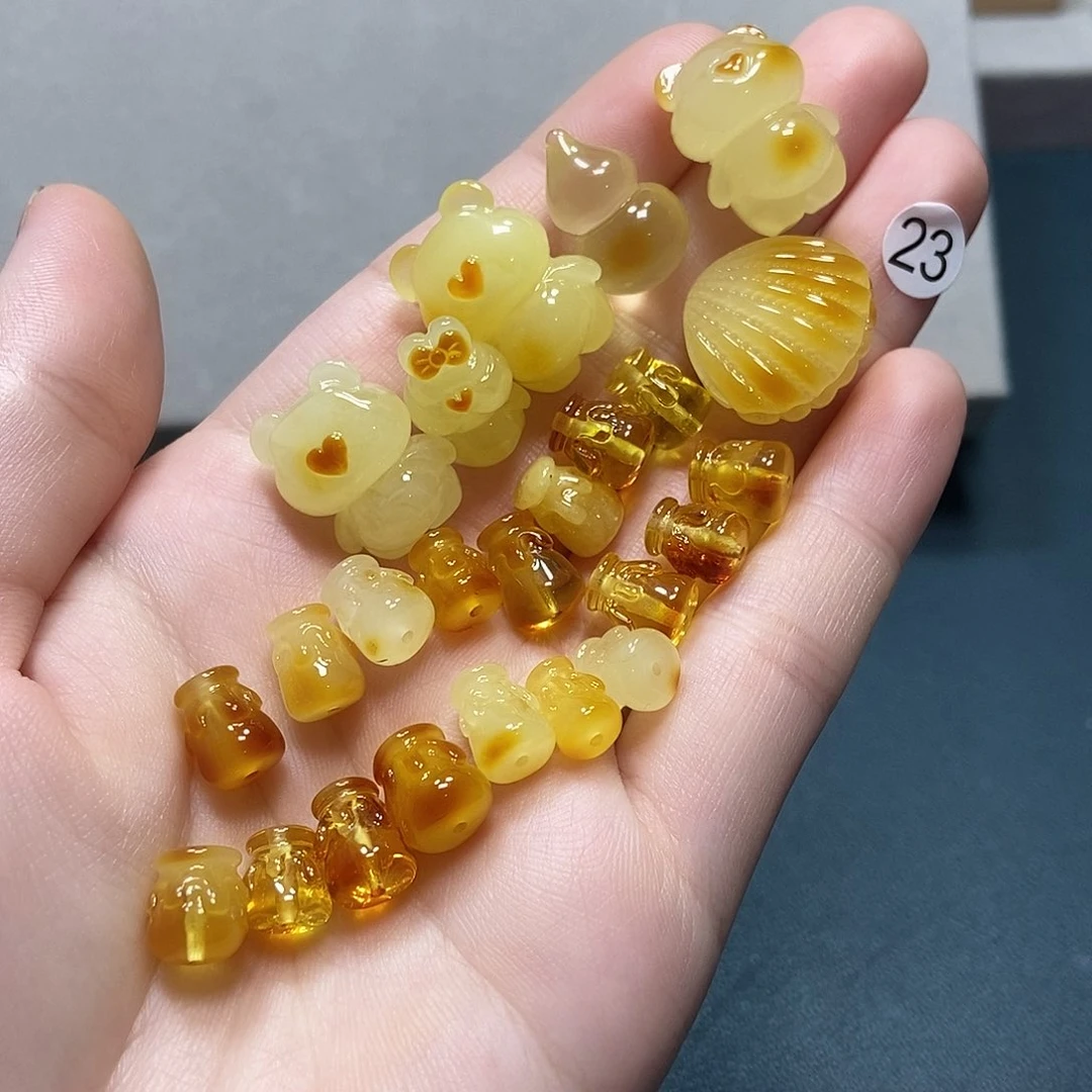 酒***酒未镶嵌琥珀裸石天然琥珀蜜蜡吊坠