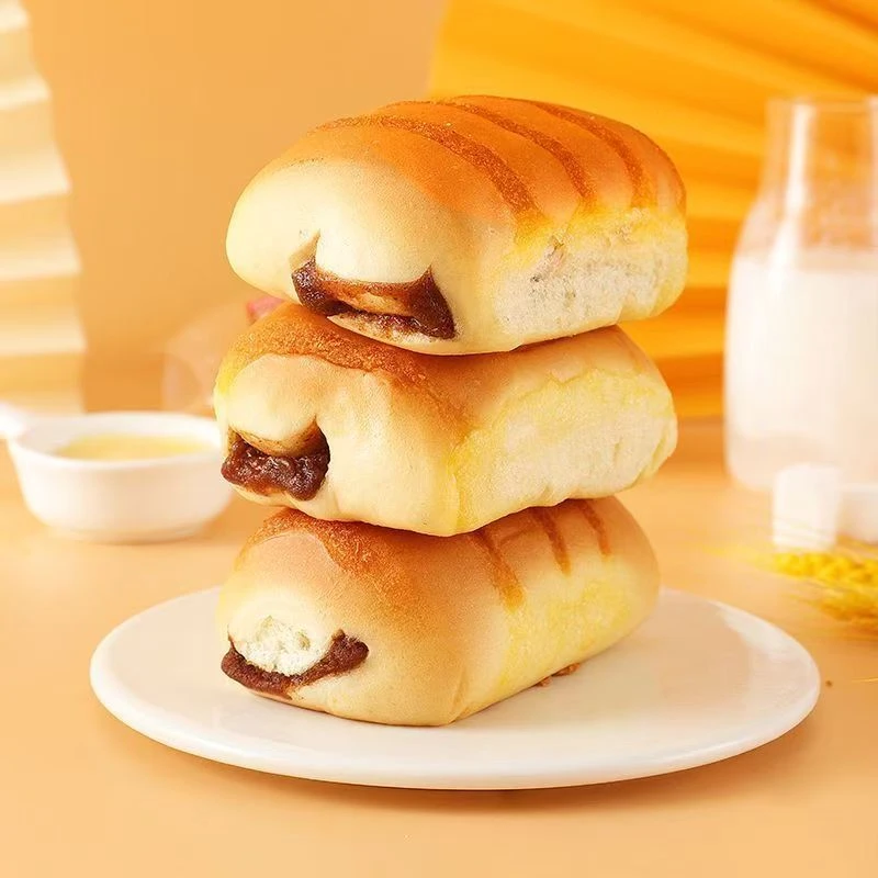 红豆夹心面包芝士软蛋糕营养早餐饱腹代餐传统糕点网红休闲小零食