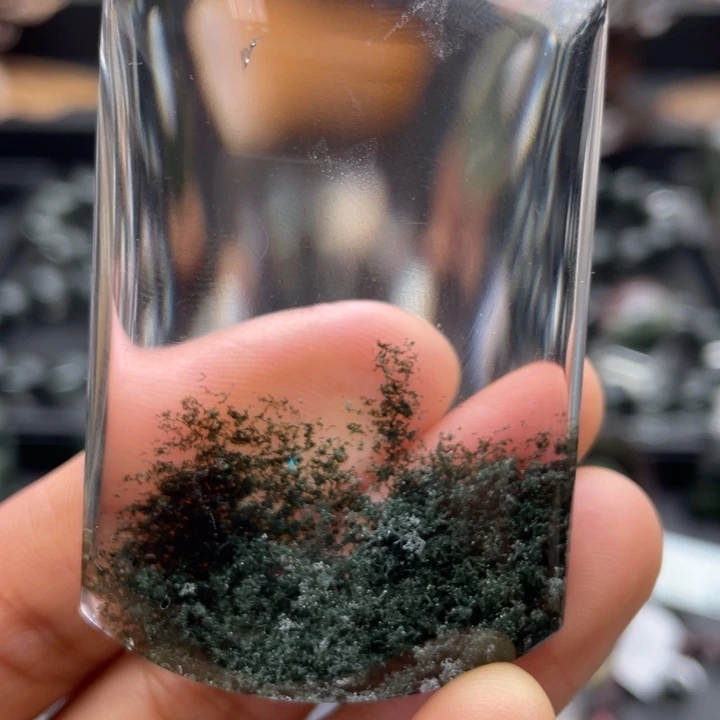 未镶嵌水晶颈饰绿幽灵无事牌定制