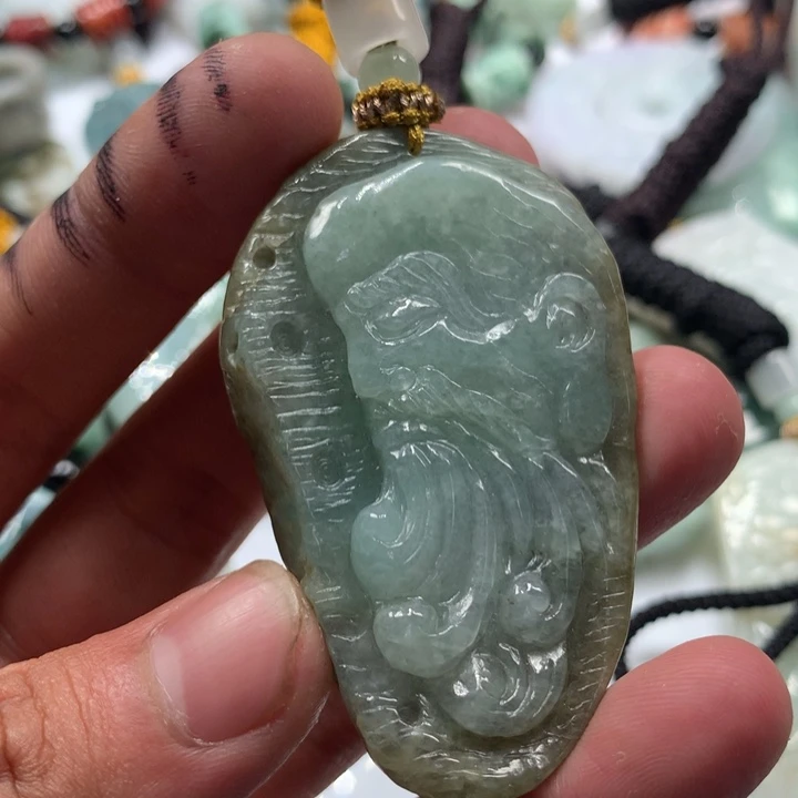 颈饰未镶嵌翡翠保真天然a货翡翠