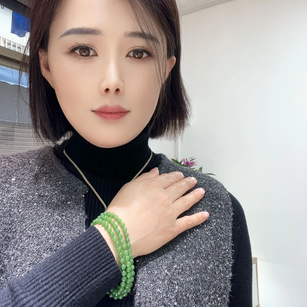 和田玉（碧玉）手链未镶嵌