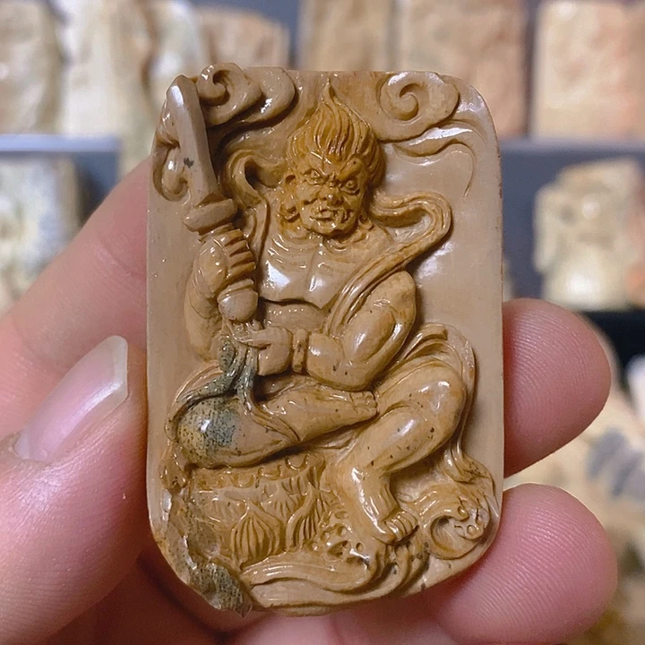 天然猛犸牙雕刻残次品