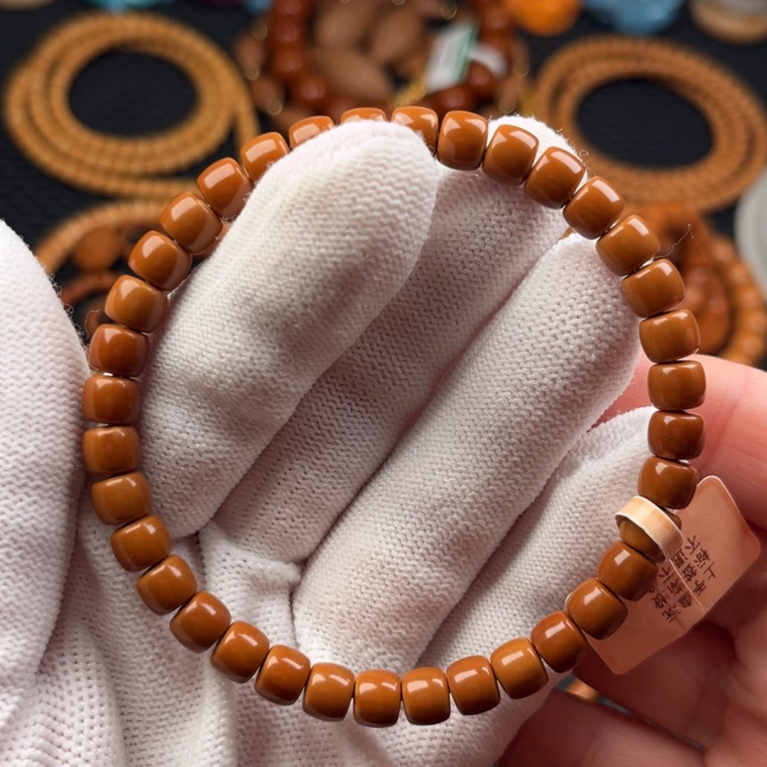 橄榄核吊坠6.5mm橄榄核尖直切单圈