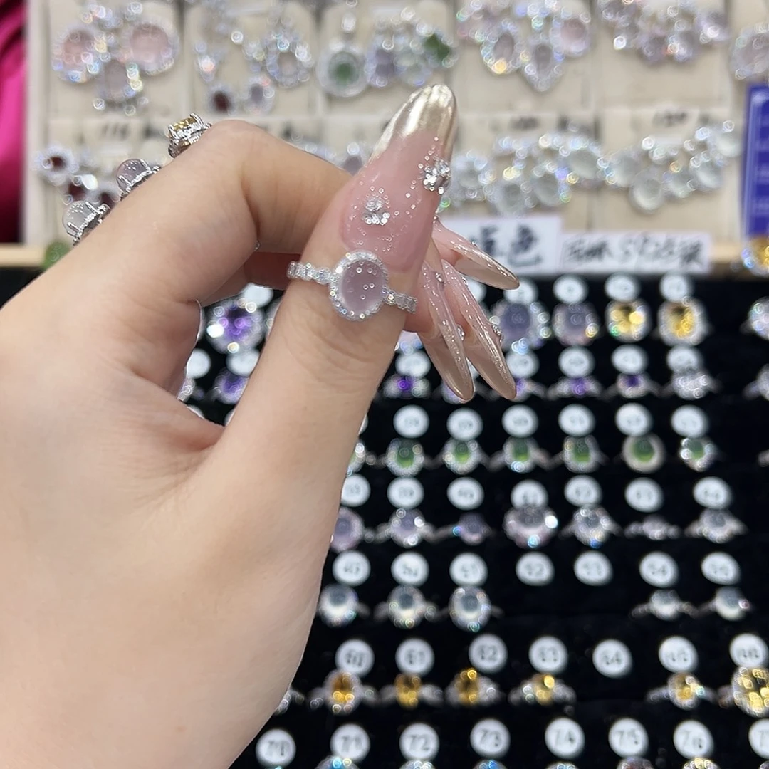 璃***.戒指萤石银S925镶嵌