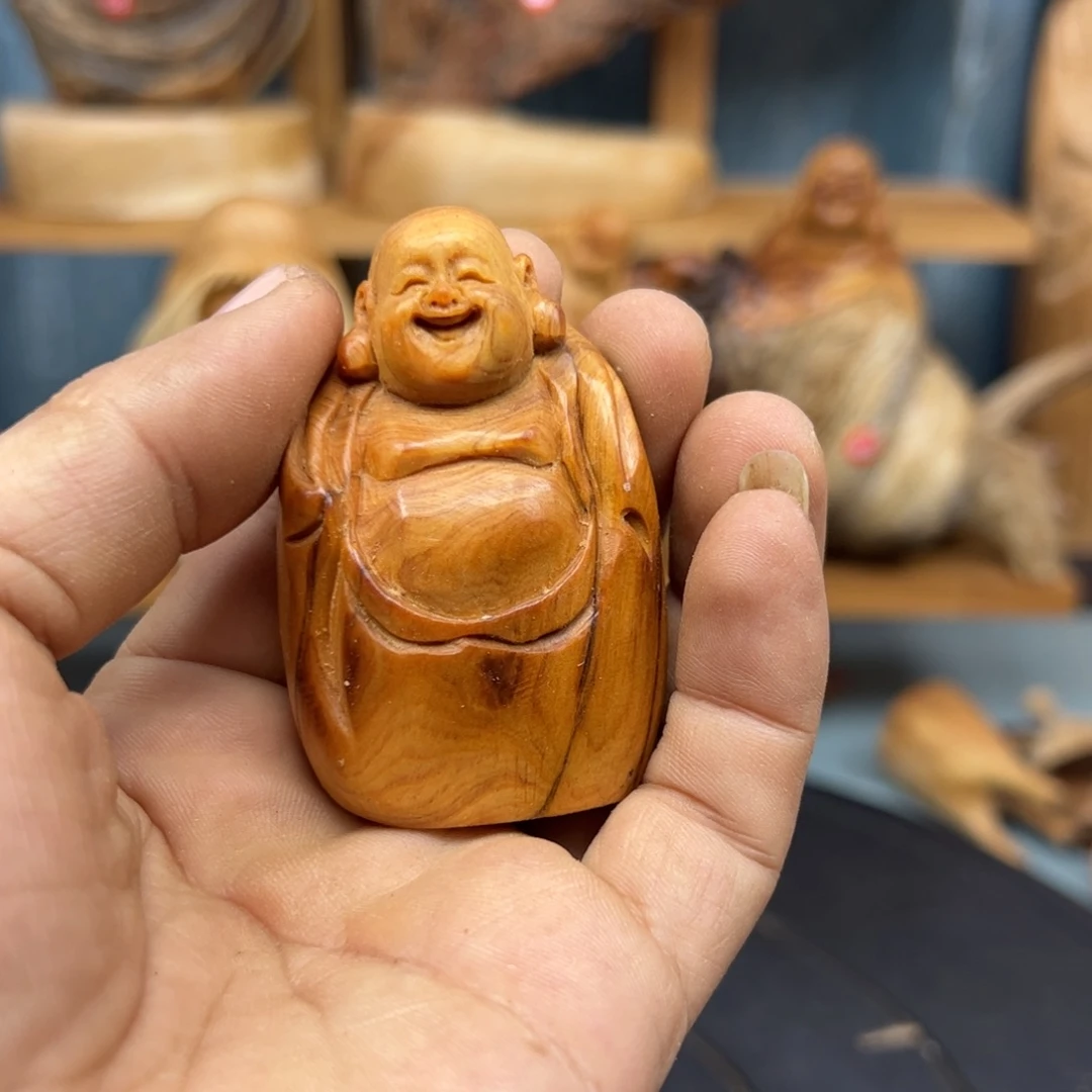 木波***奶崖柏木摆件手把件
