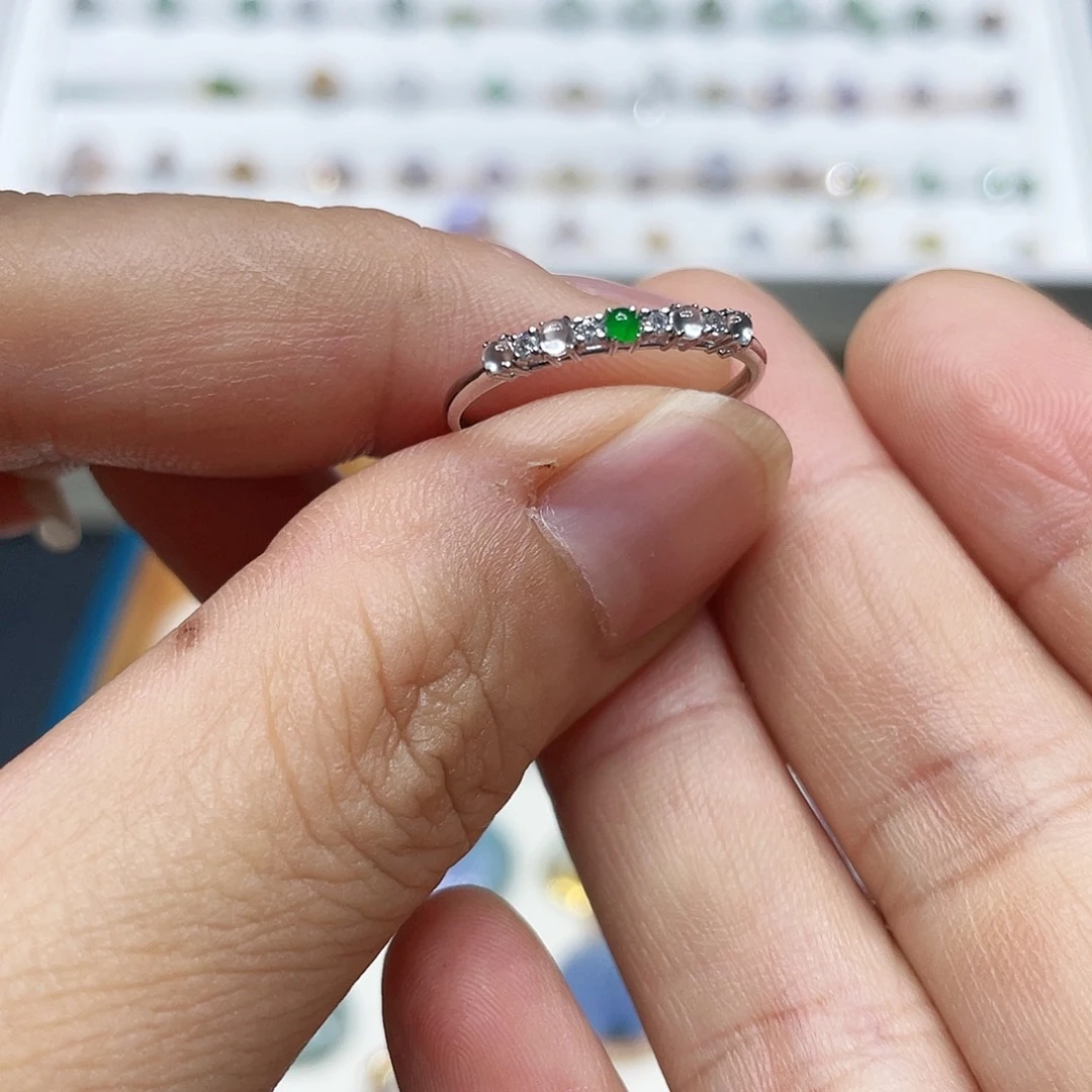 【闪购商品】翡翠18K金镶嵌吊坠(不含链)