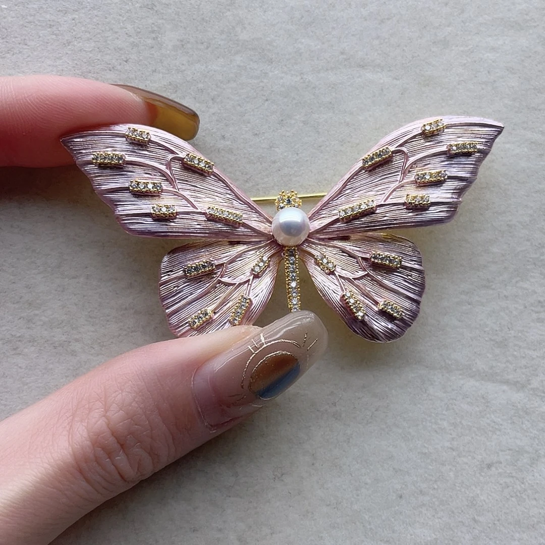 淡水珍珠未镶嵌胸针67