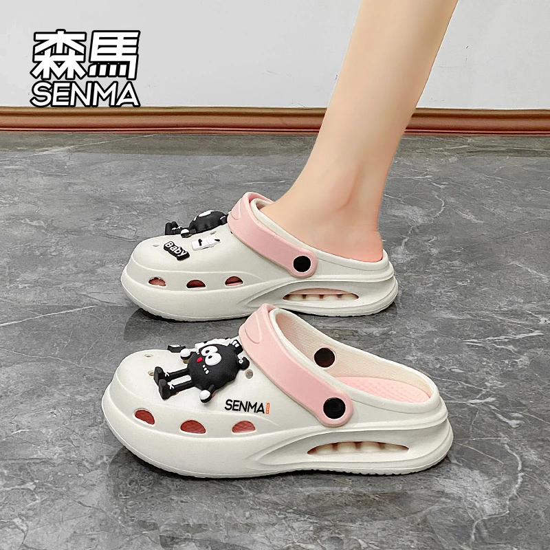 森马夏季新款凉鞋包头软底舒适轻便凉拖鞋女士休闲时尚外穿洞洞鞋